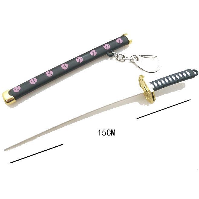 Roronoa Zoro épée porte-clés pour femmes hommes boucle porte-outils fourreau Katana sabre voiture porte-clés cadeau porte-clés 8 couleurs