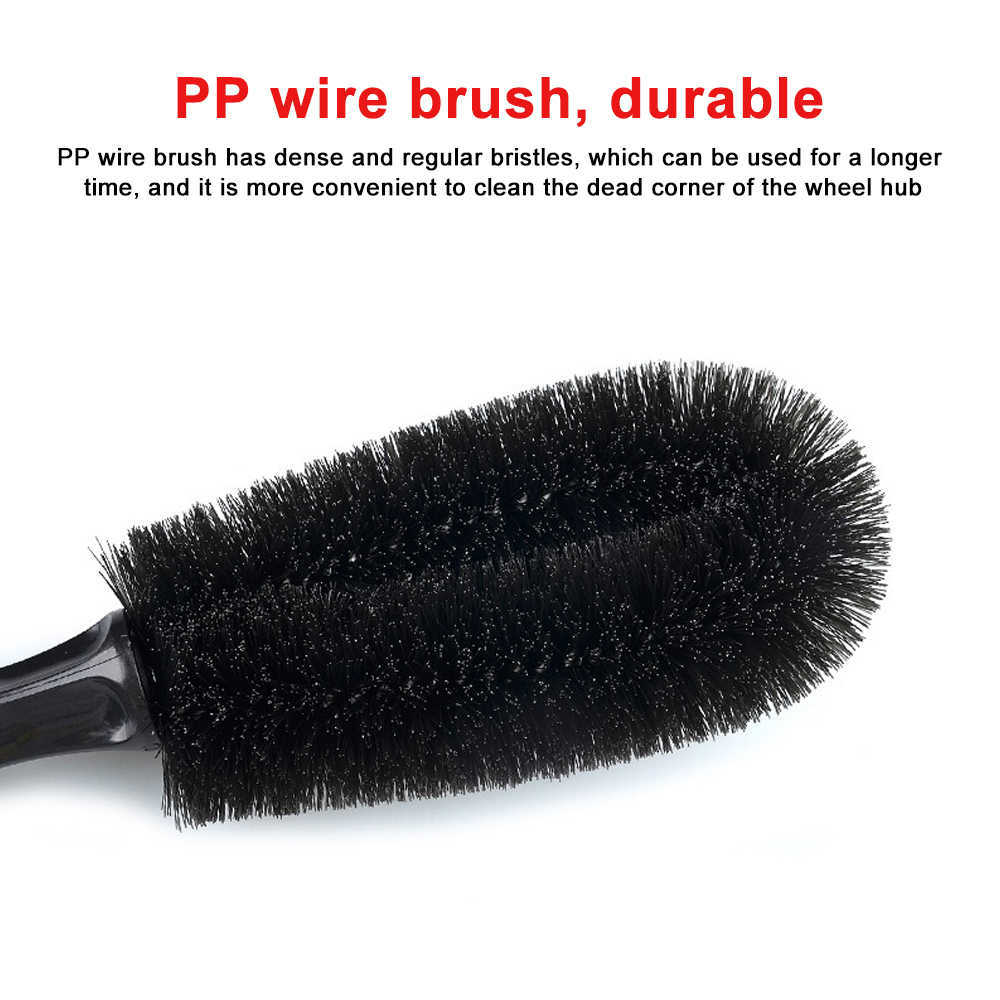 Auto Rim Scrubber Wheel Brush Cleaner Dust Remover Detailing Motorcycle Truck Washing Vehicle Wash Tire Cleaning Tool