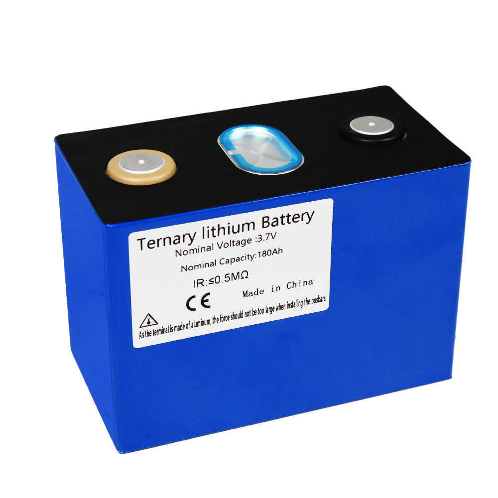 3.7V 180Ah Ternary Litium Battery helt nytt laddningsbart batteri för 3S 12V 24V 10S 36V 48V Solsystem RV Elektriska fordon