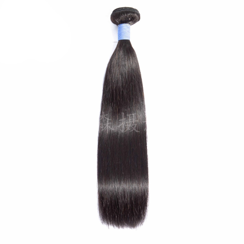Peruansk brasilianska jungfruliga hårförlängningar 12A Silkeslen rak 1030 tum Remy 100 Human Hair Weaves Natural Color7454209