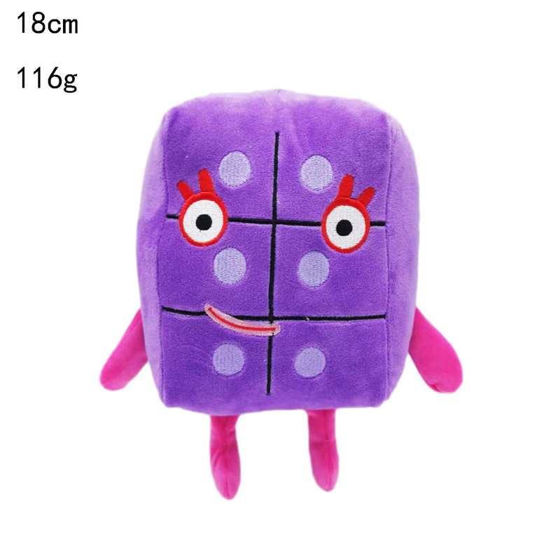 Cartoon Numberblocks Plush Doll Toy Educational Number Blocks Stuffed Baby Birthday Party Gifts