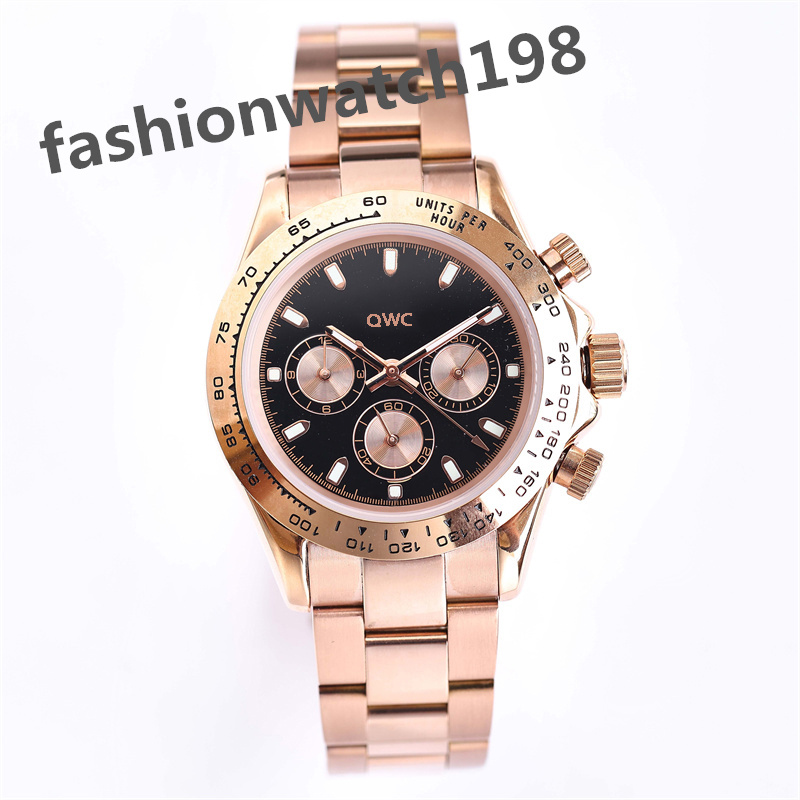 Erkekler 40mm Safir 2813 Mekanik Hareket 904L Paslanmaz Çelik Kayış Jason007 Moda Dalış Kronograf Tasarımcısı Luxe Gol243v