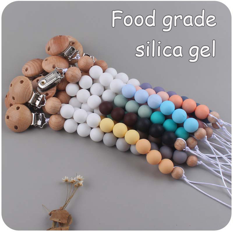 INS Baby Safe Health Silicon Beads and Beach Soothers Teaters Pure Handmade Weaving Theam Training Chain
