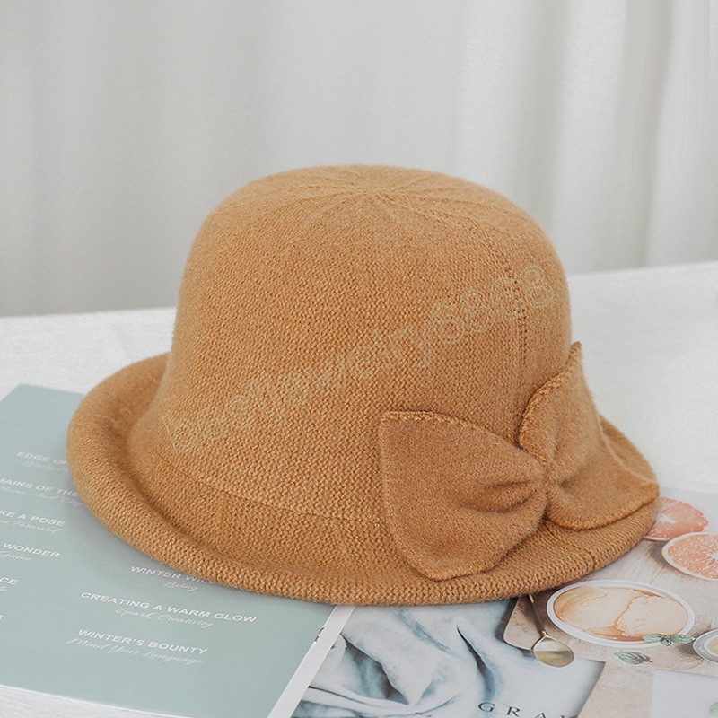 Sombrero de cubo de piel de conejo Artificial para mujer, sombrero de pescador grueso cálido para otoño e invierno, sombreros de lavabo de felpa de Panamá