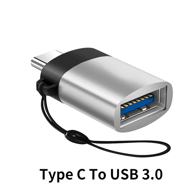 Тип C до USB 3.0 OTG Адаптер USB C Мужчина в USB -женский конвертер для Samsung S21 Xiaomi Huawei C мыши OTG Plug