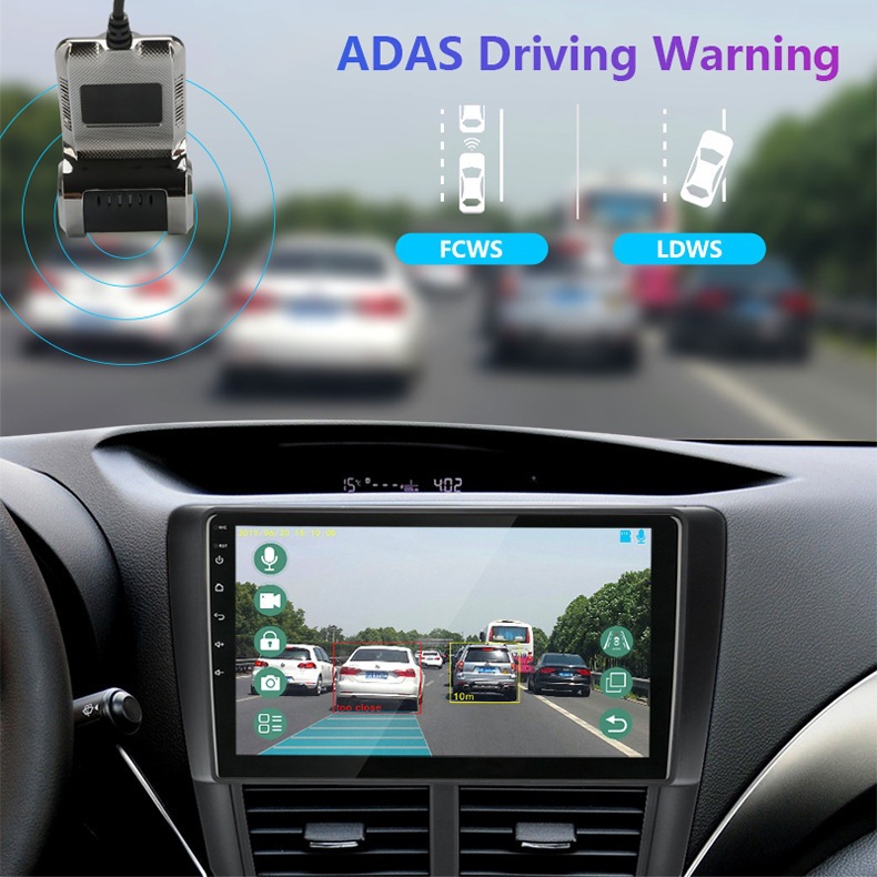 USB Car DVR Cam traço ADAS Speed Display Recorder HD 720P 120 Graus Ângulo de visão Gravador de vídeo Android Navigation DVR W-6-k