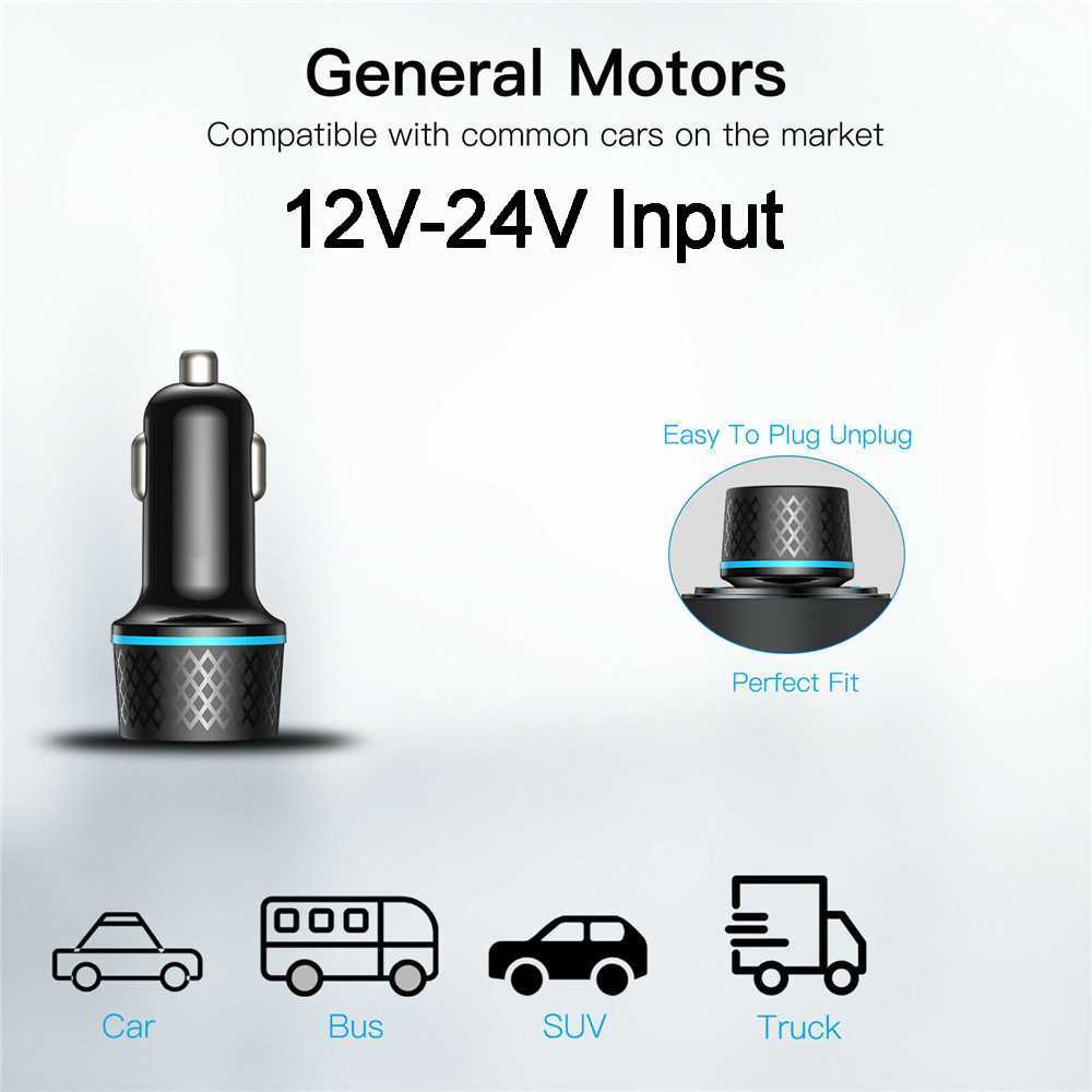 USB C Car Phone Charger QC 3.0 40W 4A Type C PD 3.0 Fast Charging For iPhone SCP Quick Charge Car-charger