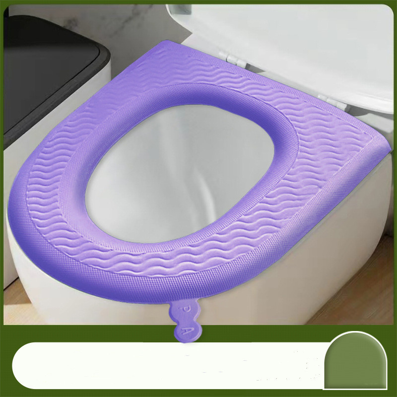 Housse de siège de toilette EVA en mousse imperméable à l'eau, coussin de coussin, housse de bidet avec poignée