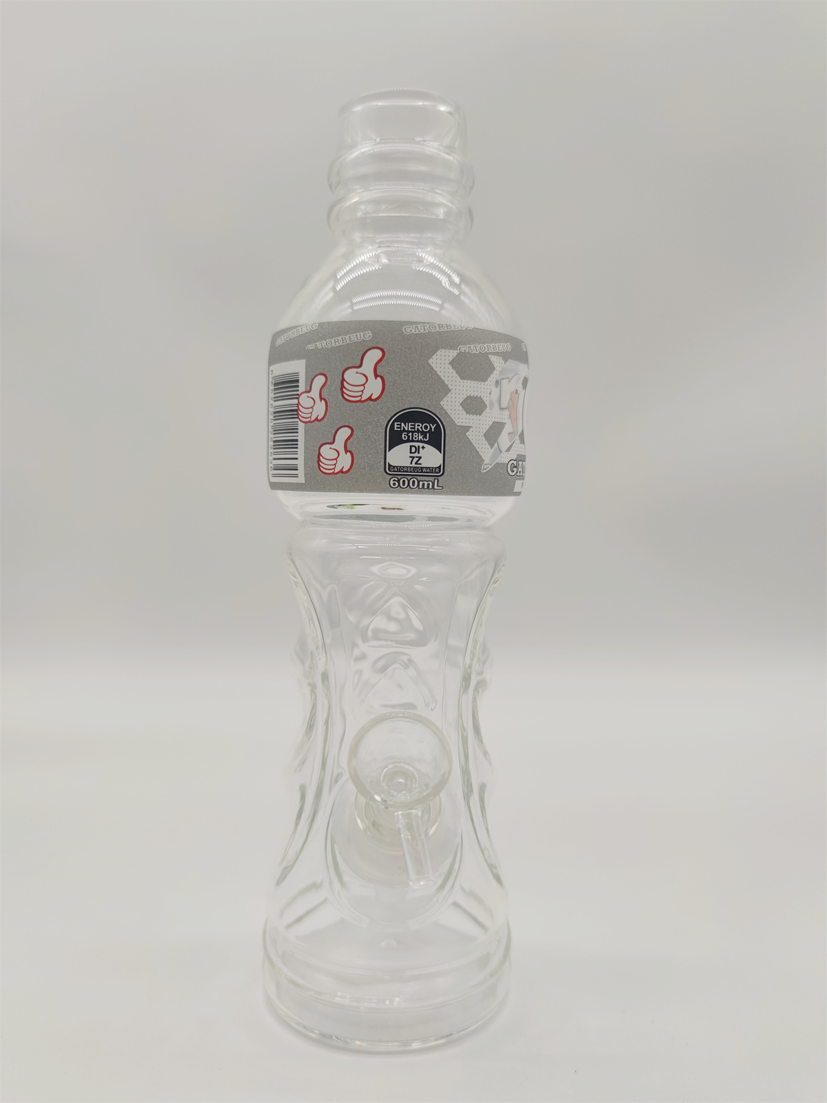 2021 Gatorbeug Heady Bong Clear 10 Inch Glass Bongs Water Pipe Gatorade Drinking Bottle Bong Tobacco Smoking Tube 10MM Bowl Heady Rig Recycler Bubbler Pipes