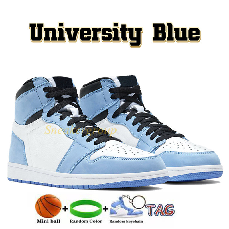 Jumpman 1 High OG 1S Heren basketbalschoenen Sneaker Chicago Lost en vond patent gefokt universiteit blauw licht rook grijze donkere mokka mannen dames trainers sport sneakers