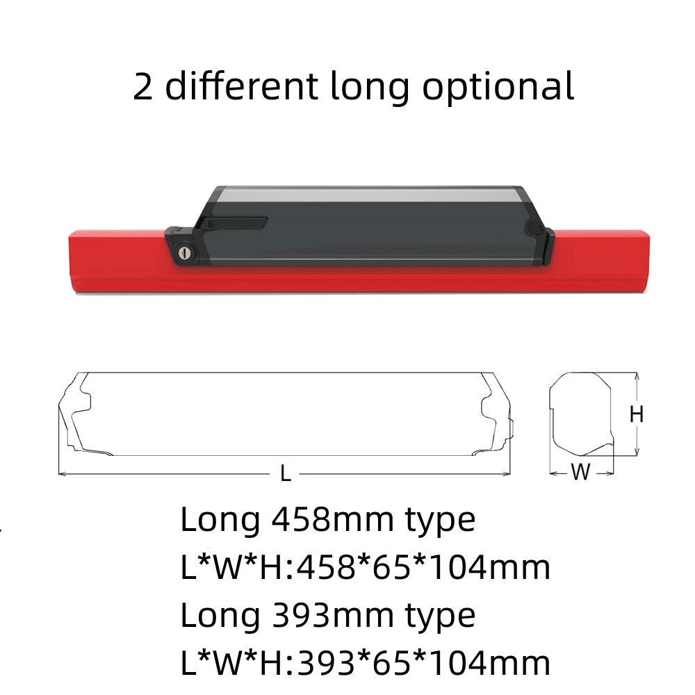 إعادة صياغة Dorado Plus Intube Battery Box 36V 48V 52V حالة بطارية فارغة مع 18650 حامل الخلية