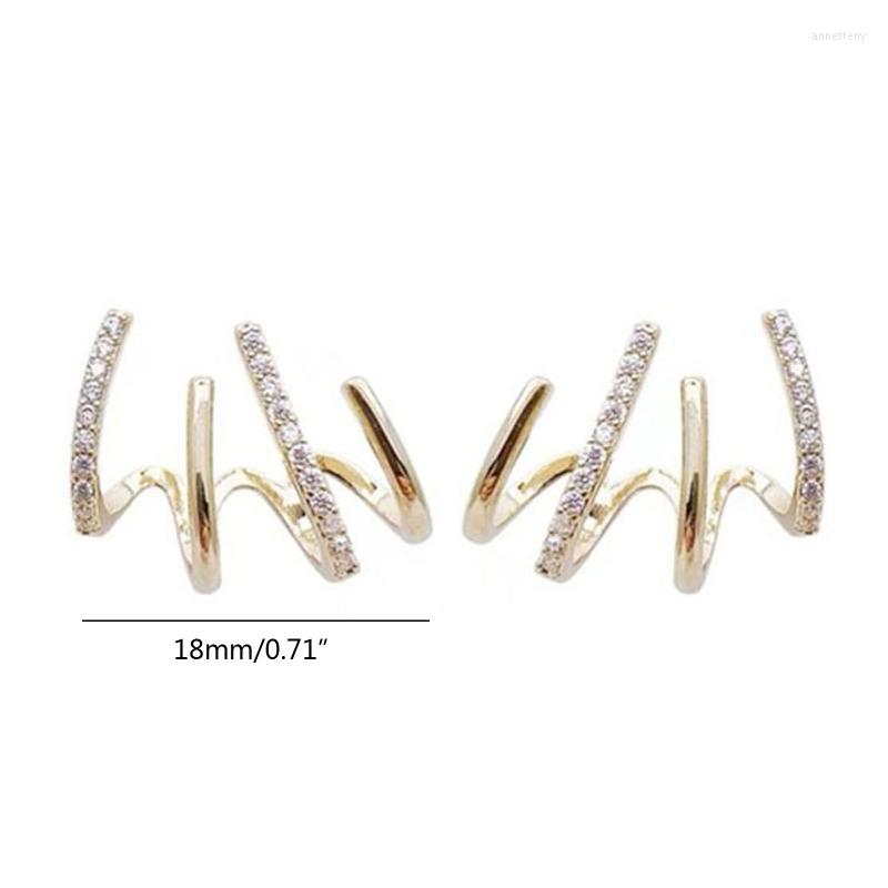 Rücken Ohrringe Silber Ohrring Persönlichkeit Diamant Vier-klauen Reihe Weibliche Einfache Temperament Mädchen Klaue Ohr Studs Für Women2181