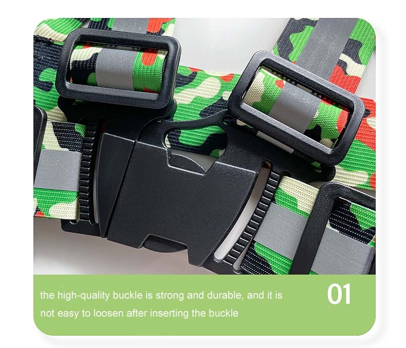 Camouflage Stretch reflective straps for adjustable night safe cycling substitute running construction reflective vest