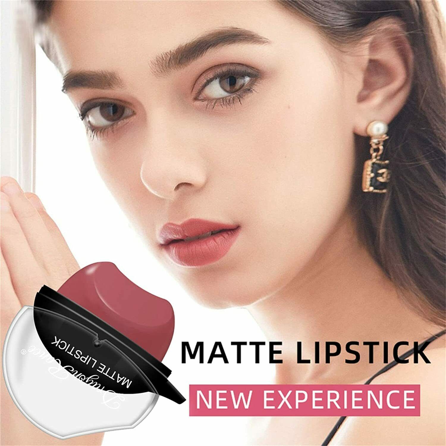 Lazy Lapstick Girls Makeup Matte imperme￡vel ￠ prova d'￡gua Longa de copo Lip Gloss f￡cil de usar comestics femininos femininos
