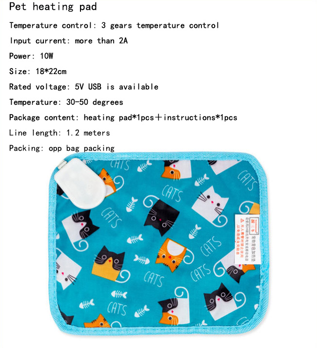 Hundehütten Elektrische Heizdecke Katze Elektrisch Beheizt Pad Anti-scratch Heizung Matte Schlafen Bett Für Herbst Winter HH22-370