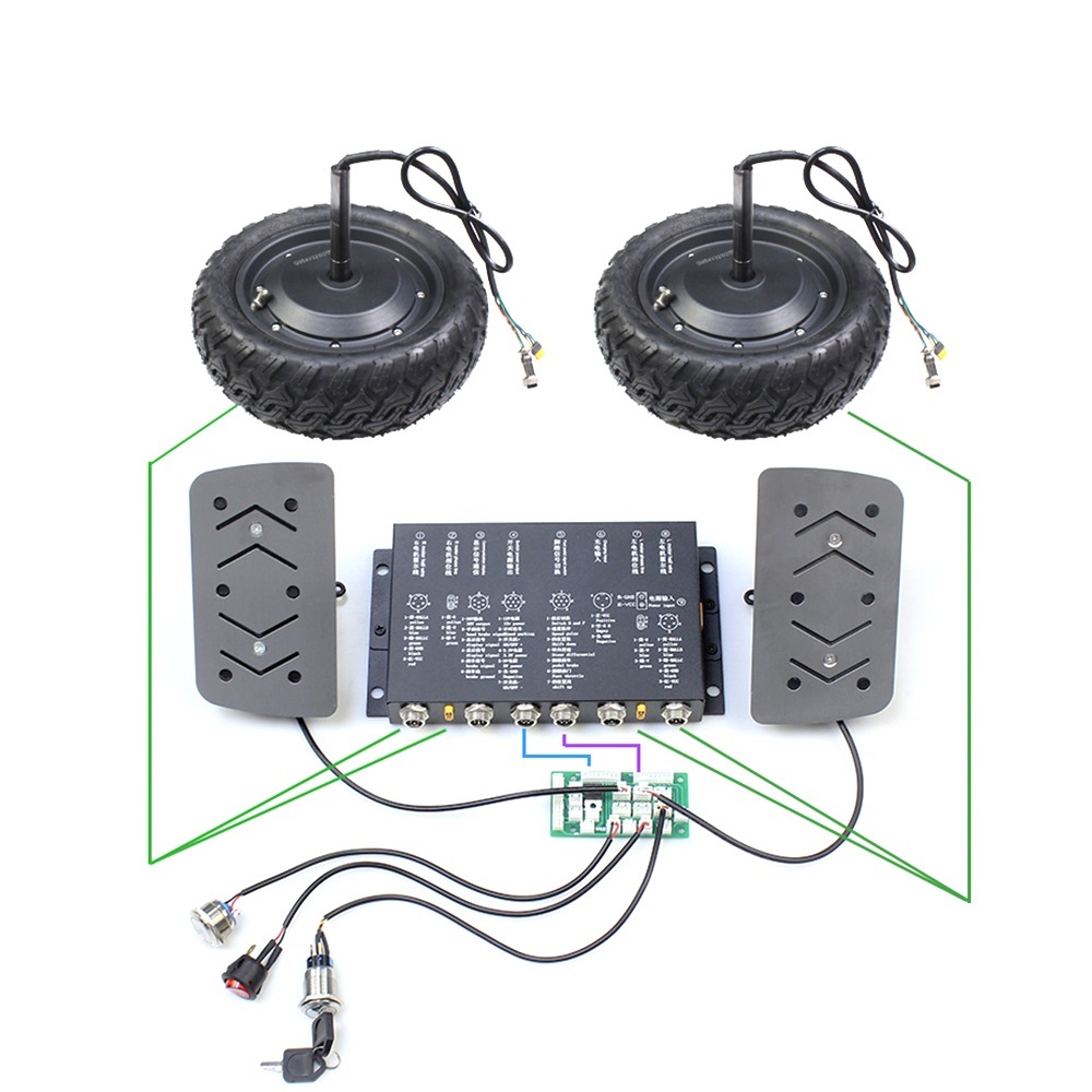 8 tum 10inch 48V 350W450W Electric Motor Kart Drive Controller Supporting Switch Off-Road Borstless Hub Balance Electric