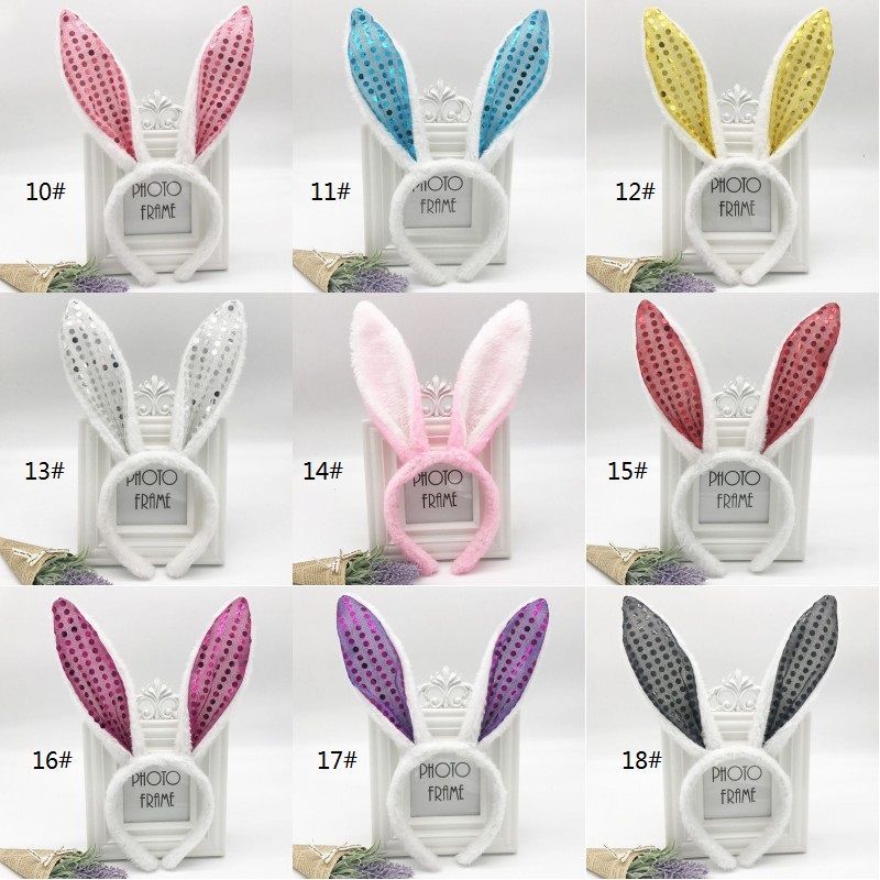 Ostern Party Haarbänder Erwachsene Kinder Niedlichen Kaninchen Ohr Stirnband Prop Plüsch Kleid Kostüm Bunny Ohren Haarband Neue P1202