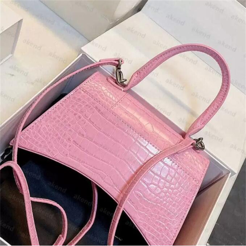 Fashion Evening Bags crocodile skin mini hourglass Bag luxury designer Crossbody Handbag Women Purses Genuine Leather Ladies Shoulder Hourglas Bags