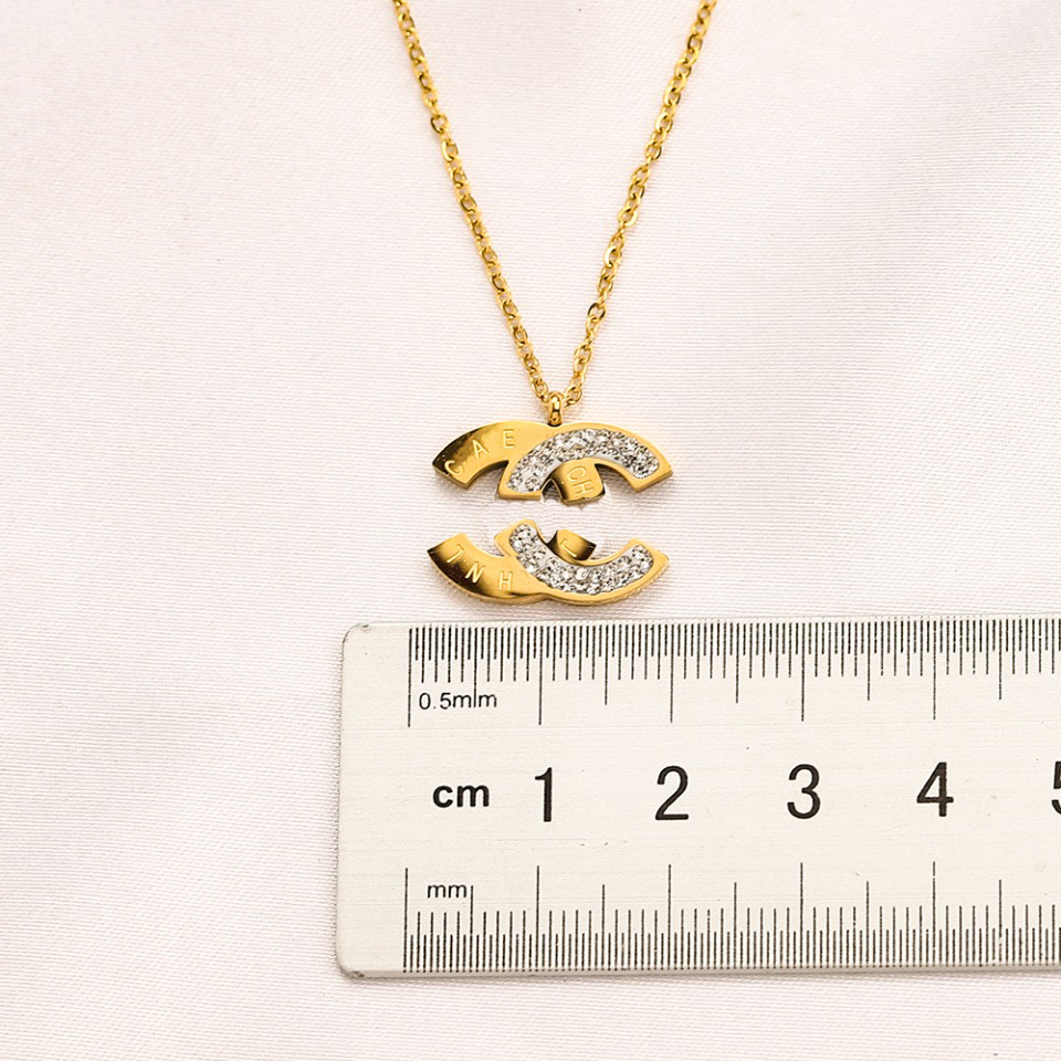 Premium-Halsketten aus 18 Karat vergoldetem 925er-Silber, luxuriöse Anhänger-Halskette für Damen, lange Kette, Kreis-Halskette aus Edelstahl, 212 Karat