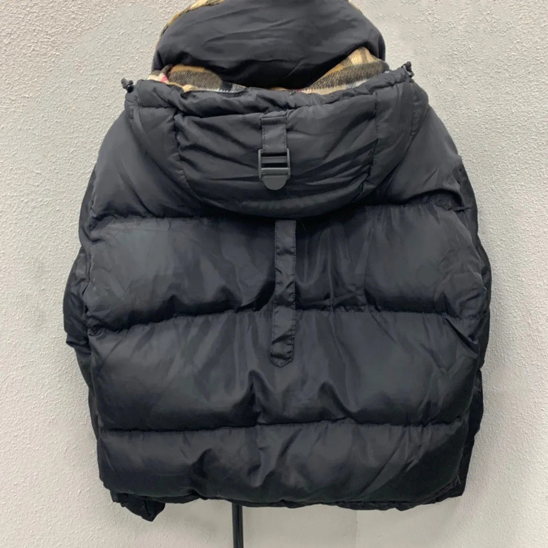 Designer Doudoune Parkas Manteau Luxe Mode Hiver Hommes et Femmes Puffer Vestes Lettre Plaid Dames Classique Chaud Top Veste Deux Couleurs Burbrerys Top Burbrerys