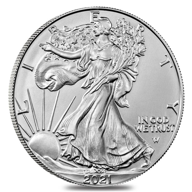 Arts et artisanat Aigle ailé Euro American Eagle Ocean Gold Silver Coin Pièce commémorative Pièce féminine gratuite Pièce commémorative transfrontalière Eagle Ocean