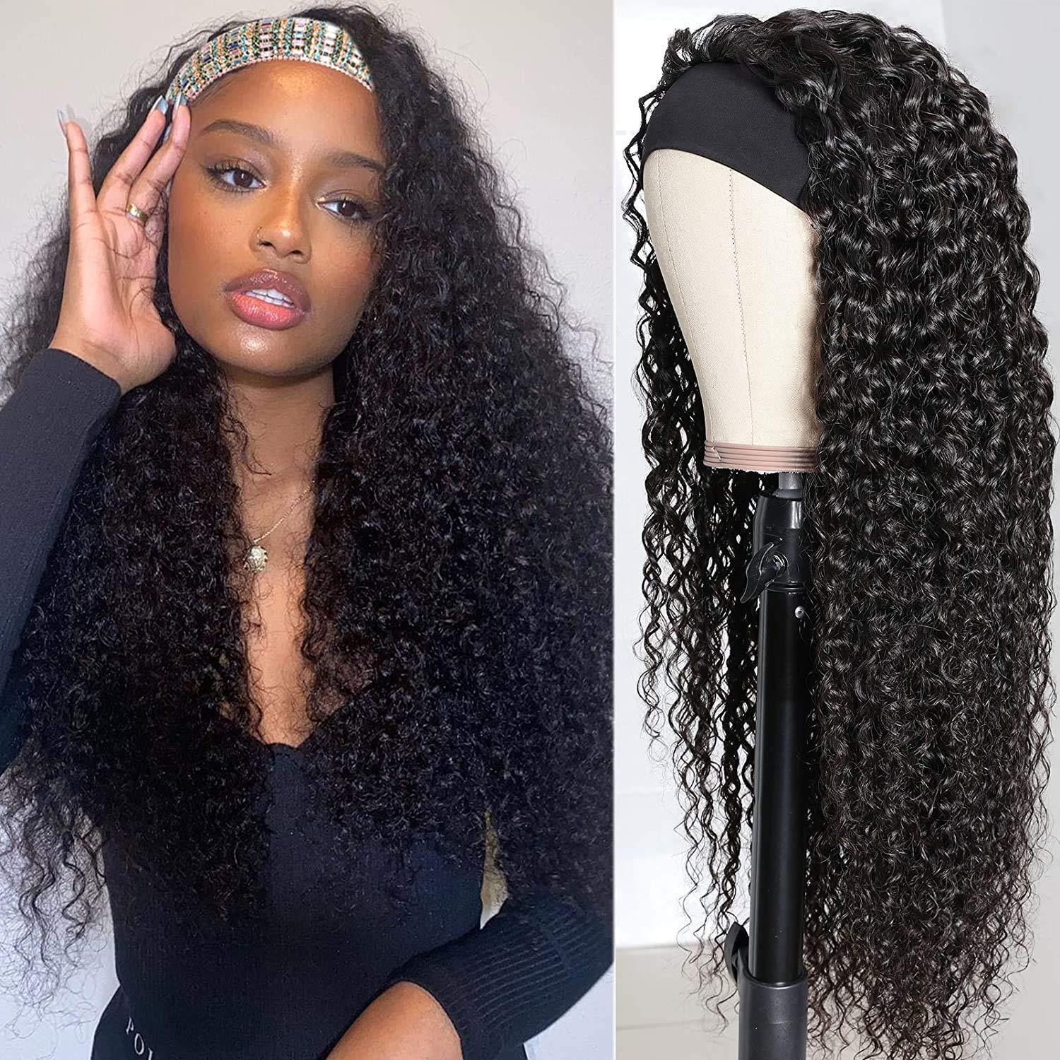 парики модные женские черные вьющиеся волосы удобные с высокотемпературным шелком