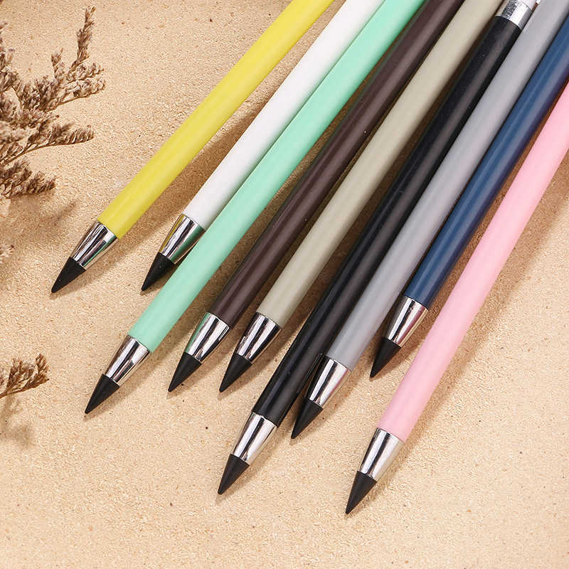 New HB Pen Inkless Infinity Pencil Unlimited Writing No Ink Paint Sketch Tool School School School School Govery Hight for Kid Stationery