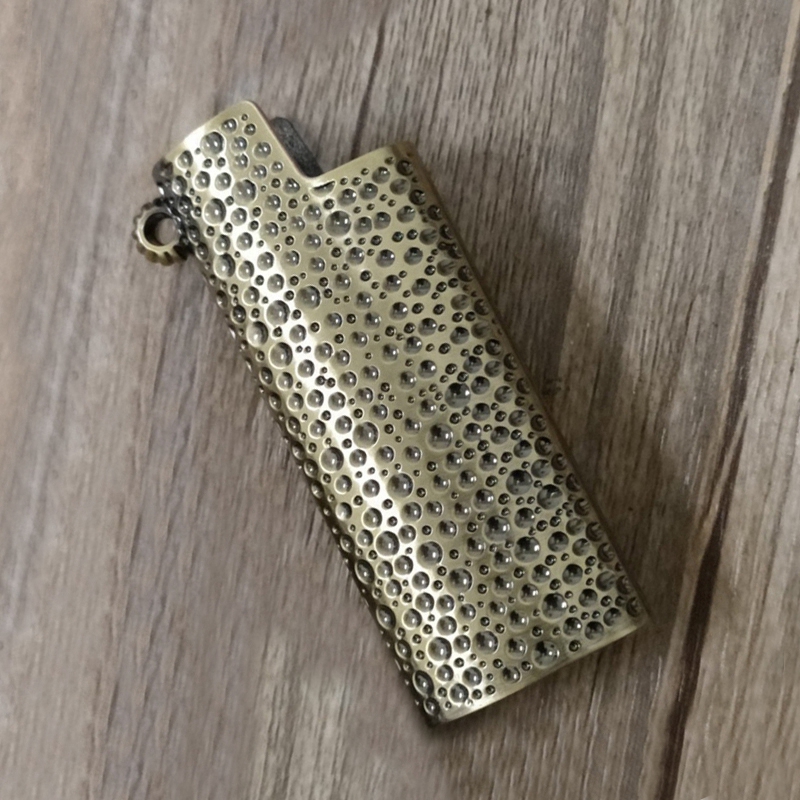 Étui à briquet intérieur remplaçable en métal coloré pour fumer, pendentif, collier, gaine, coque, manchon de Protection, herbe sèche, tabac, porte-cigarette