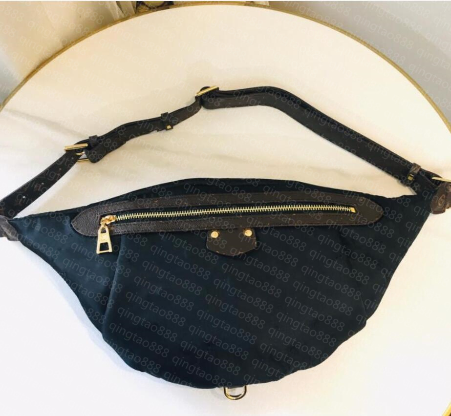 Mode Femmes Taille Sacs Designer Oreiller Maxi Sacs À Main Sacs À Main Gaufrage Fleur Noir Tissu Épaule Bumbag Fanny Pack Ceinture Bag2302