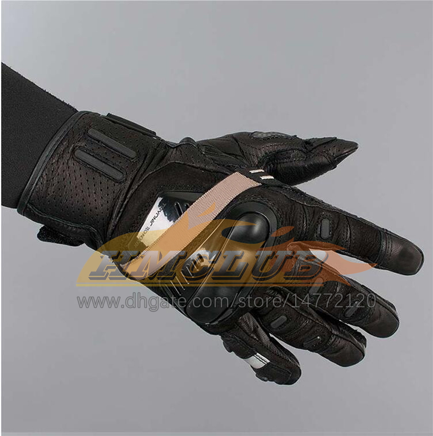 ST635 New Pro Motorcycle Gloves Goat Skin Leather Full Finger Racing Motorbike Riding Protection Motocross Accessories