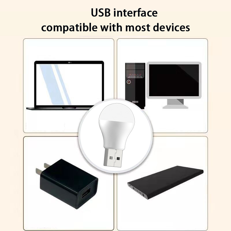 Sundries USB Plug Lamp Computer Mobile Power Charging USB Small Book Lamps LED Eye Protection Reading LightSmall Round LightNight Light WLL1853