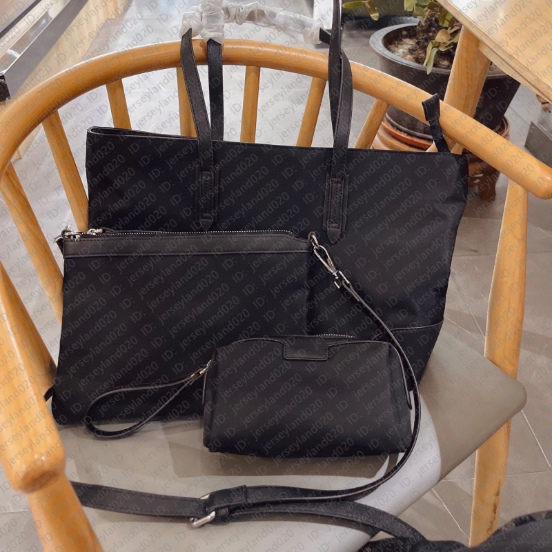 Designer Luxury 3 i 1 Tygväskor Dragkedja på Pouch -handväskor avtagbara Zippy Clutch Pochette endast med dammväska