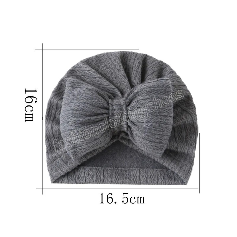 Doux grand nœud noué enfant en bas âge tête enveloppement solide infantile chapeaux Turban nouveau-né bébé chapeau casquettes cheveux accessoires