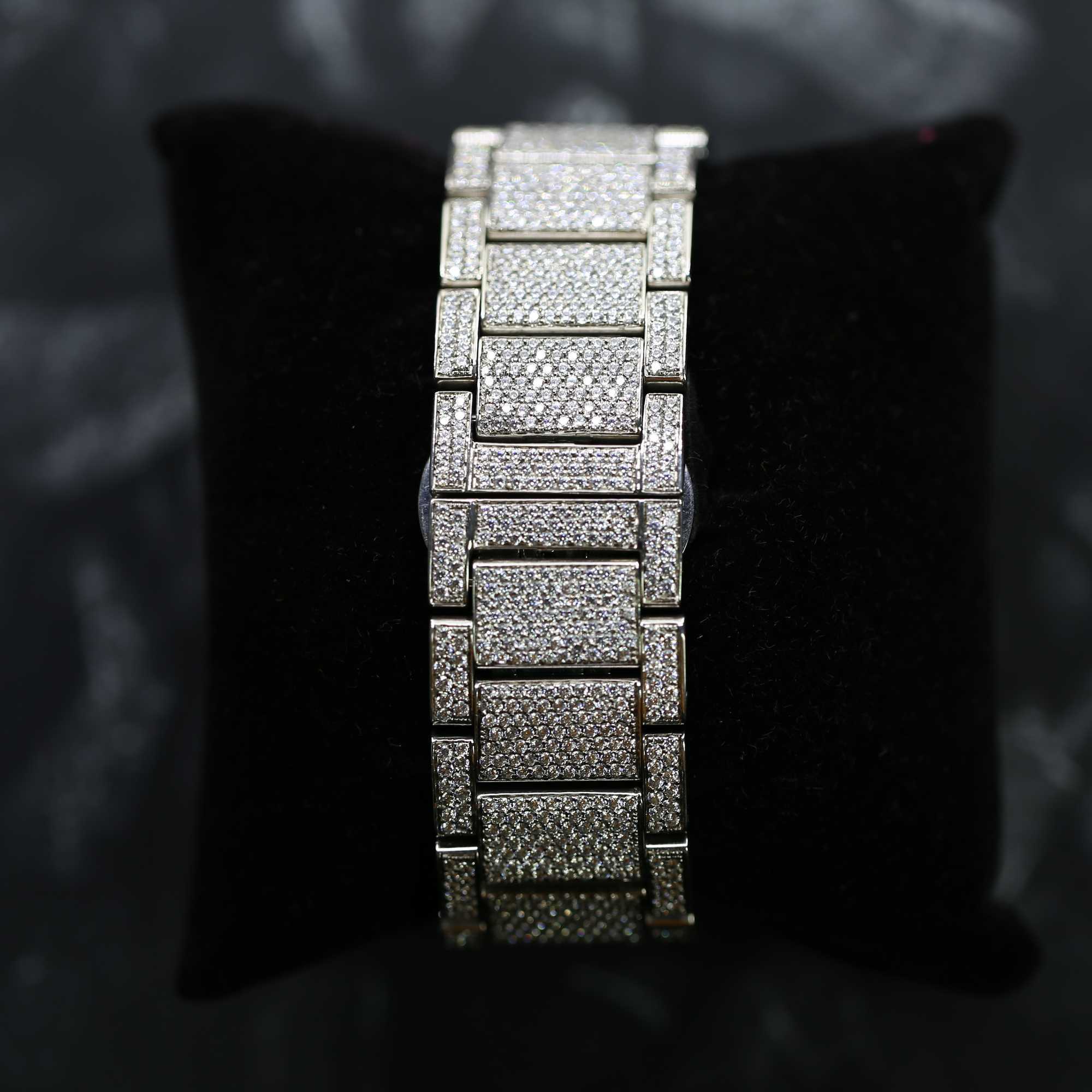 Andere Uhren Armbanduhren Iced Out anpassen Diamant-Luxus-Herrenuhr handgefertigter edler Schmuckhersteller VVS1 DiamantuhrFPR8RKDV