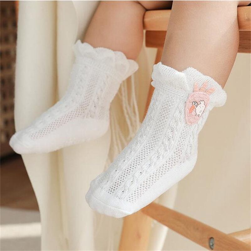 Children's Socks Summer Mesh Thin Baby Socks Boy Girls Cartoon Kids Socks