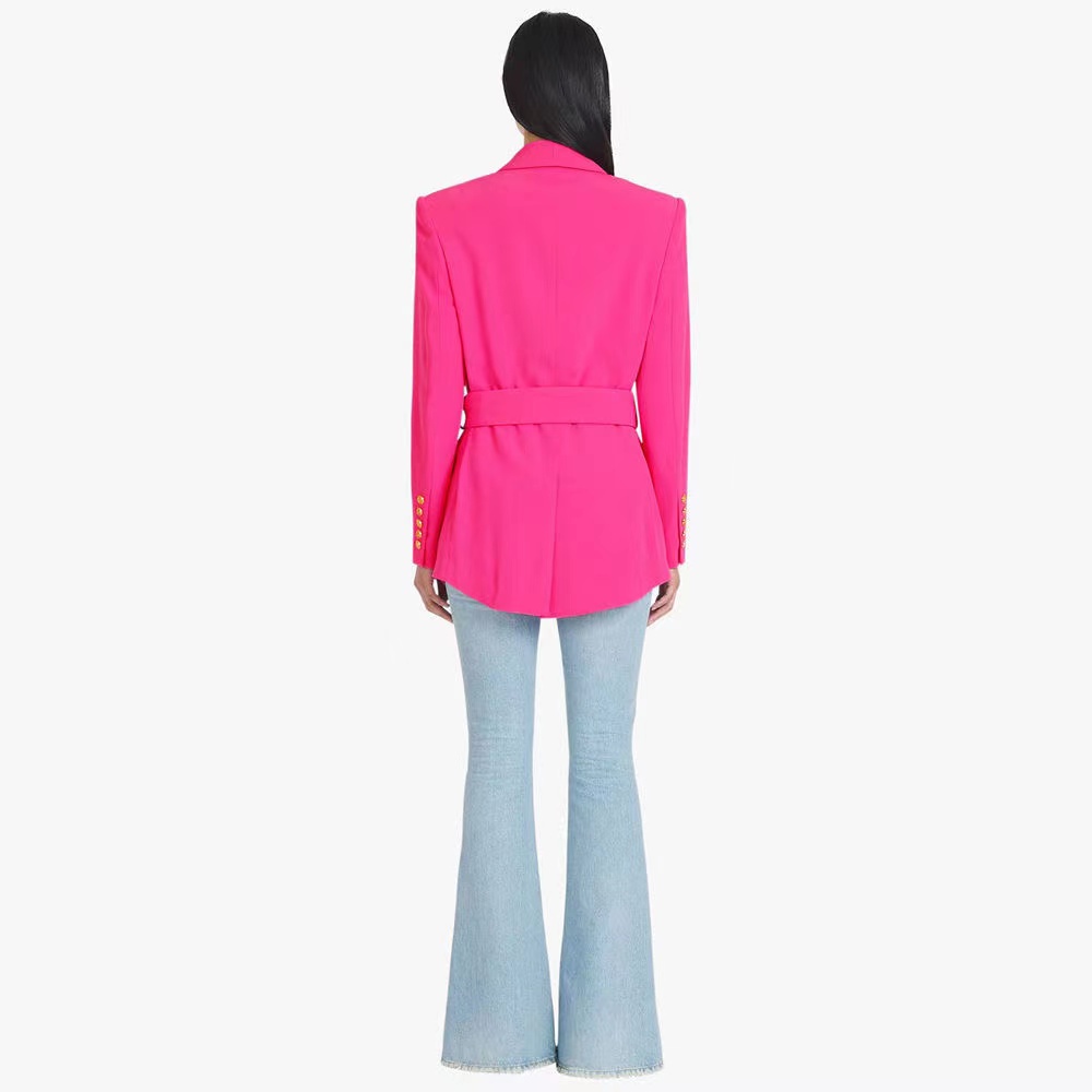 Moda feminina roupas de designer de designer blazer cintur￣o New Tops lan￧ados e131