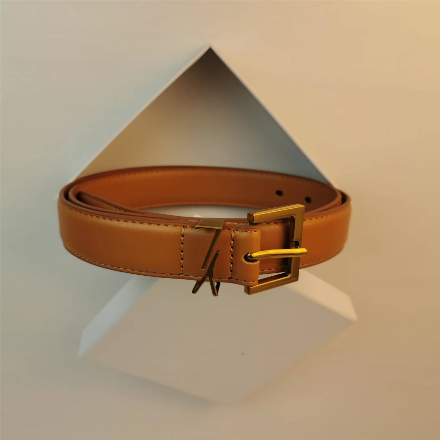 Ceinture de concepteur de luxe pour femmes en cuir authentique Largeur de vaches de vache 3 cm Designers hommes ceintures de boucle bronze