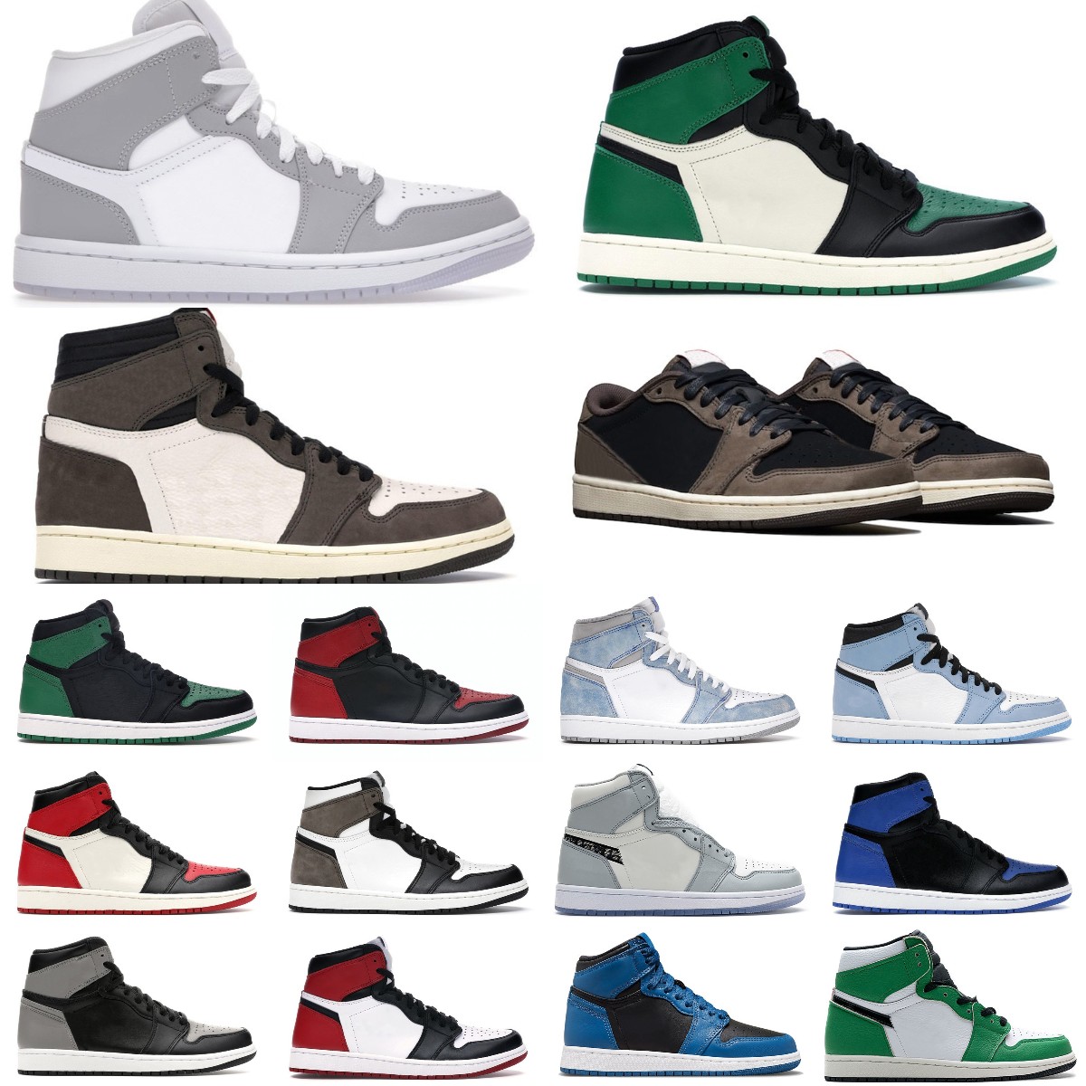 New Og Lost Found 1 Basketball Shoes 1s Fow Reverse Moka Sail Black Starfish Taxi Chicago Bred Patent Gorge Green Mens Trainer Sports Sneakers 36-47
