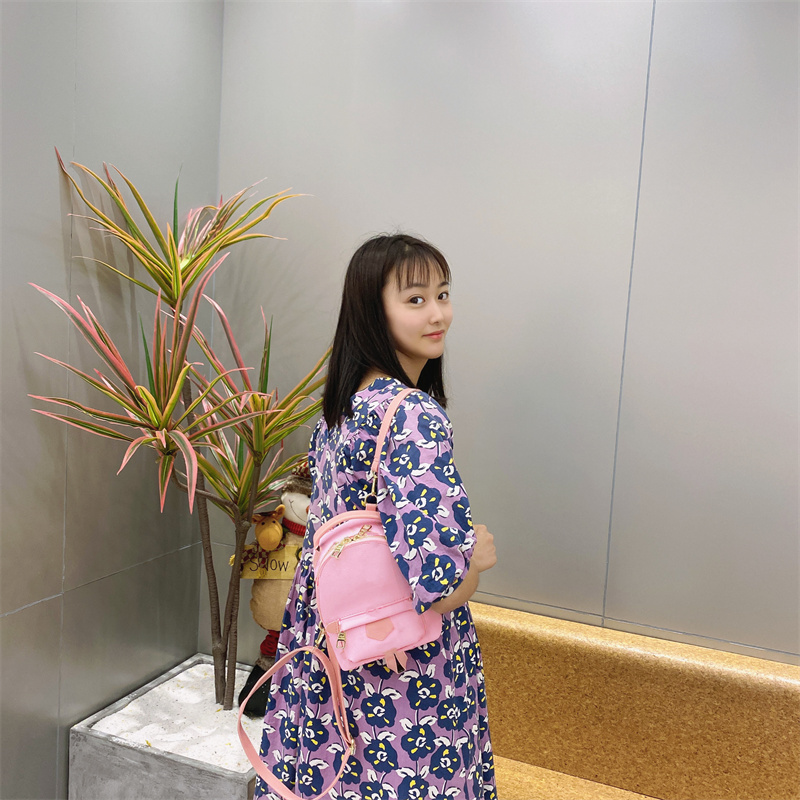 Children's Designer Cute Backpacks Korean Girl Mini Princess Backpack Classic Pattern Printed Leather Messenger Bag Fashion Baby Candy Bags Gift