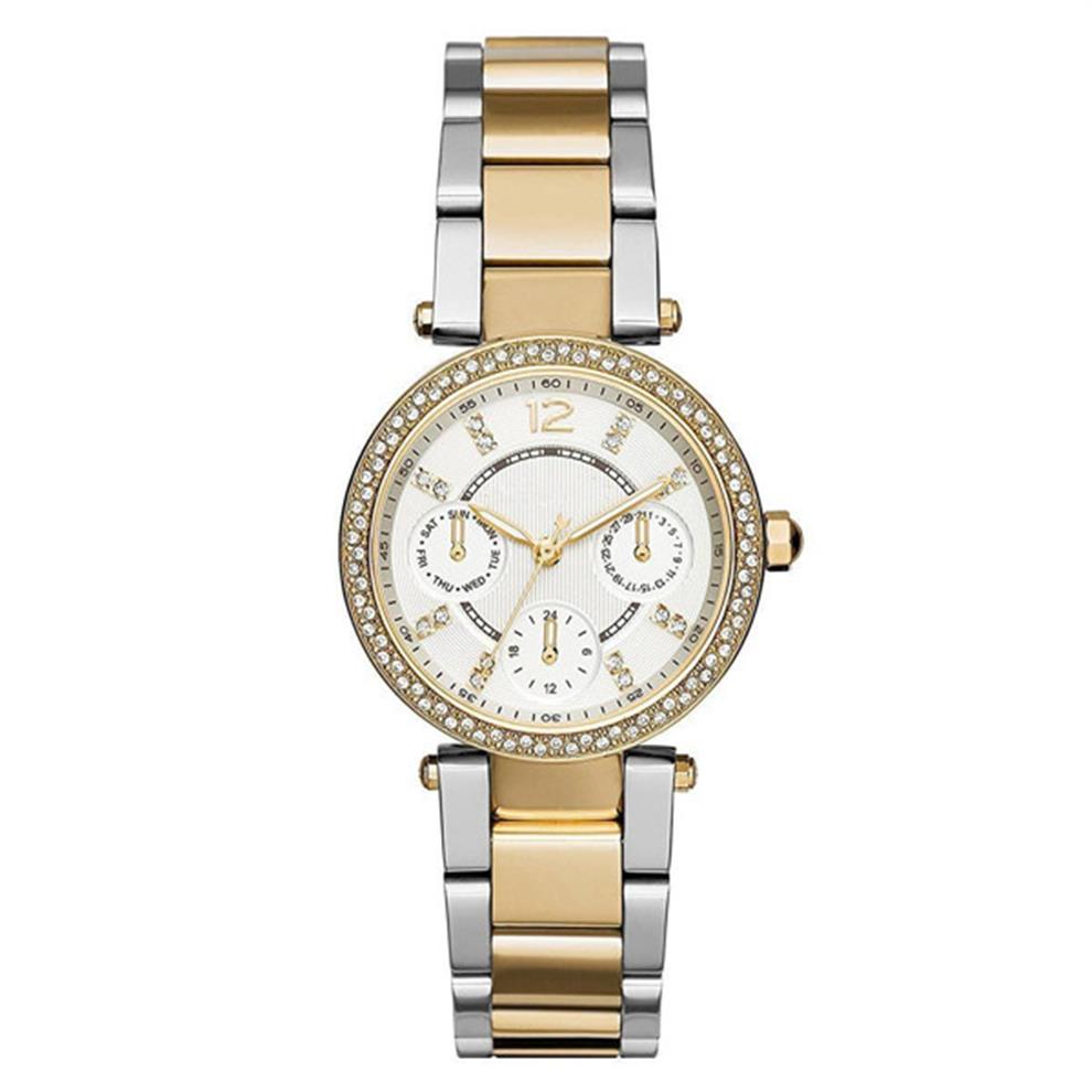 mode vrouwen horloges montre quartz horloge goud designer micheal korrs diamant M5615 5616 6055 6056 vrouw orologio di luss montre d295S