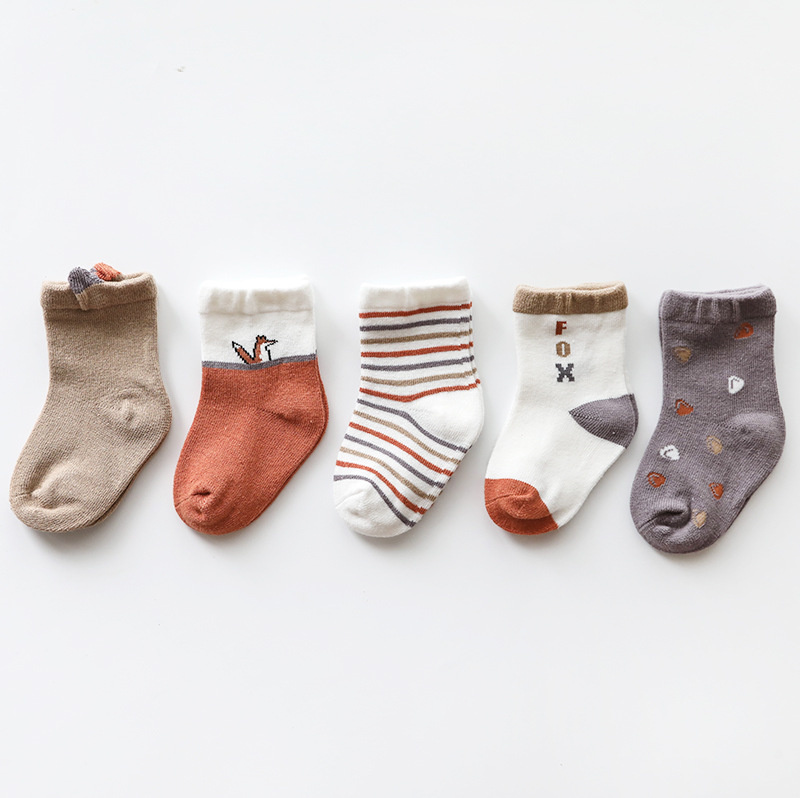 Baby Socks Newborn Baby Boy Socks Kids Pure Cotton Animal Design Soft Children's Socks