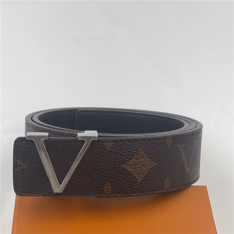 مصمم الحزام أزياء V Buckle Leather Belt Width 3 8cm 20 Style مع صندوق هدايا مناسب للرجال والنساء 276s