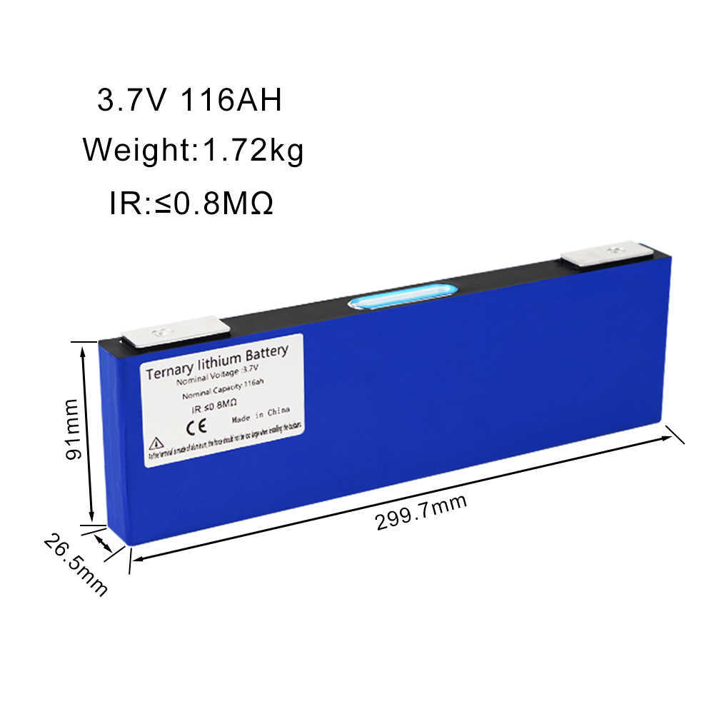 NCM litowa bateria 3,7 V 116AH 100AH ​​3/7/10/klasa o dużej pojemności akumulatorowej do skutera elektrycznego wózka golfowego RV