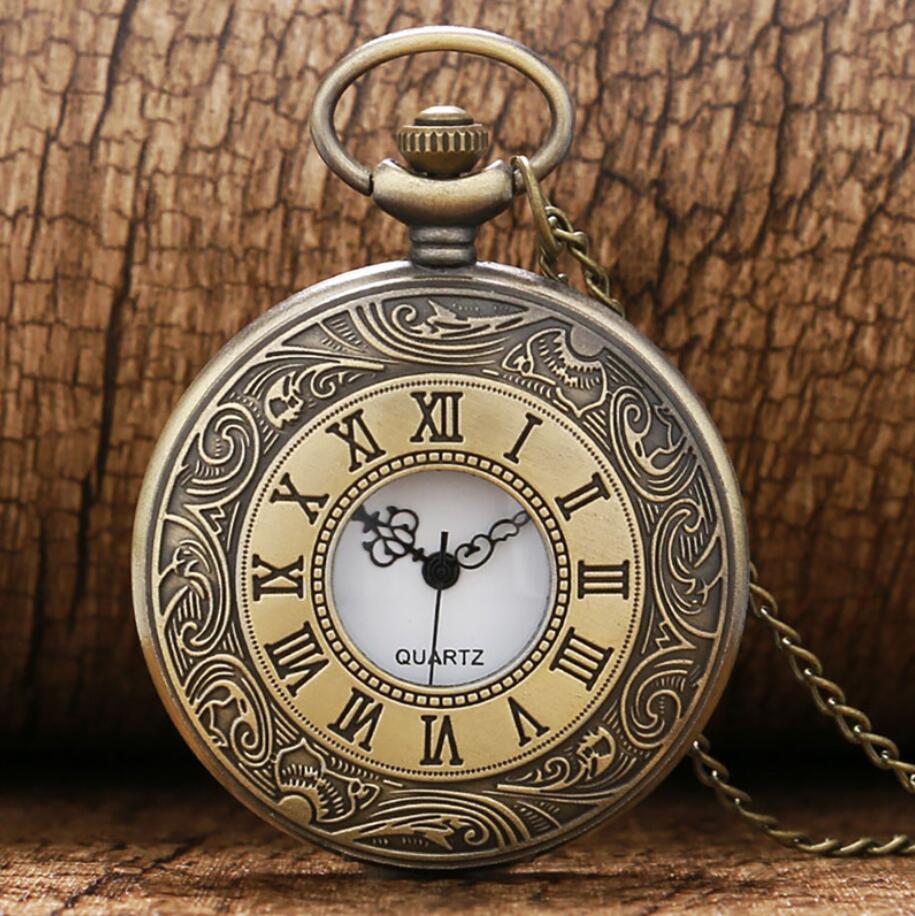 Antico steampunk vintage romano numerali tascabile orologio tascabile multicolore collana clock catena clock women's women women women
