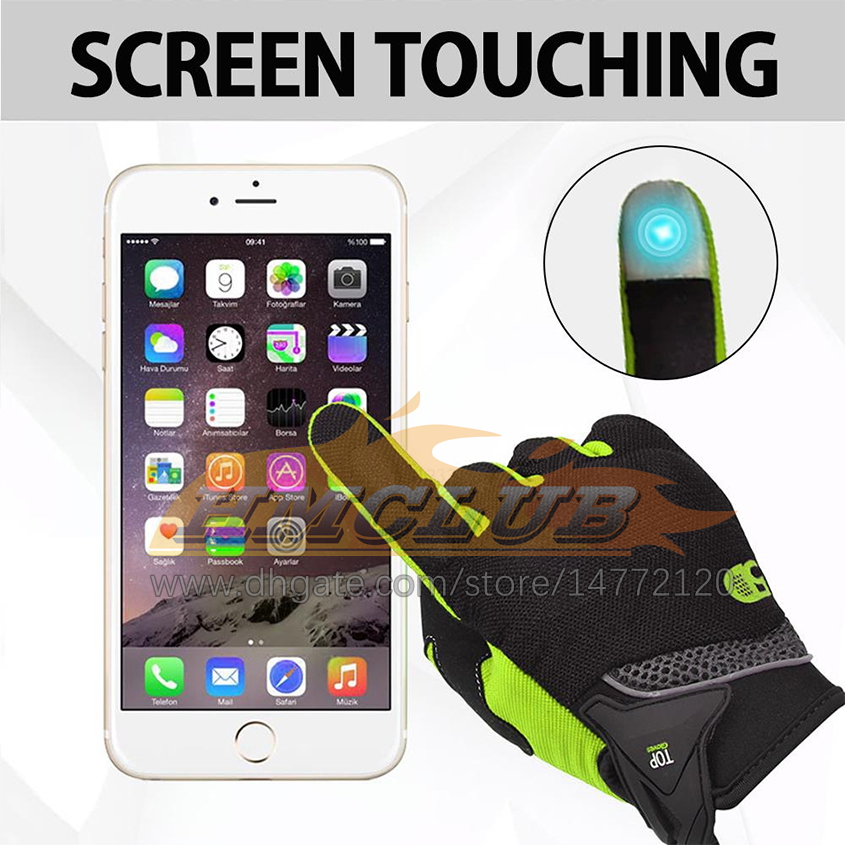 ST639 NYA MOTORCYCLE Touch Screen Handskar andas Full Finger Outdoor Sports Protection Riding Dirt Cykelhandskar Guantes Moto