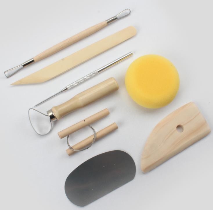 8stÅteranvändbar DIY Pottery Tool Kit Hem Handarbete Clay Sculpture Ceramics Gjutning Ritningsverktyg SN427