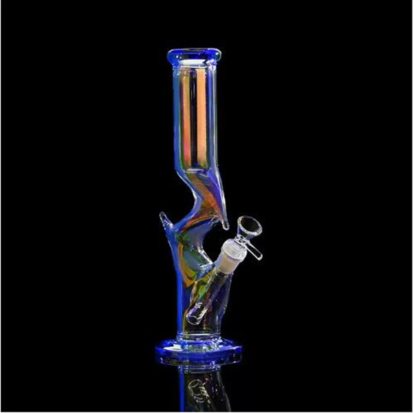 BIG Glass Bongs Hookahs Straight Tube Glass Water Pipe Bong Thick Ice Catcher diffuser downstem percolator