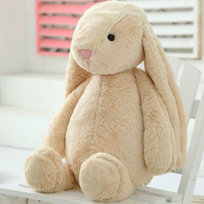 Mignon lapin de Pâques en peluche 30 CM simulateur de dessin animé longue oreille lapin doux peluche poupée jouets pour enfants anniversaire noël petite amie