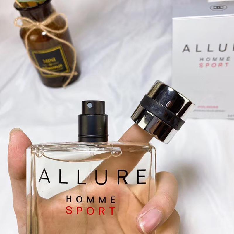 Man Perfume Allure Homme Sport 100ml 3.4fl.oz Eau De Toilette spray good smell long time men body spray high version quality fast ship
