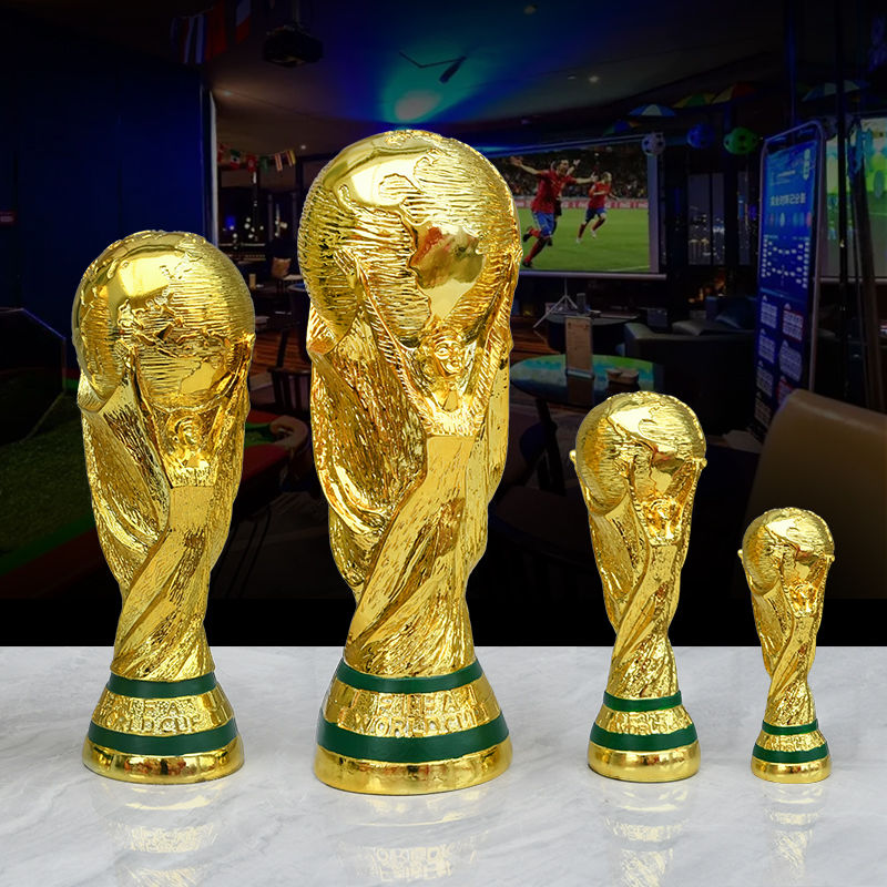 Other Festive & Party Supplies World Cup Golden Resin European Football Trophy Soccer Trophies Mascot Fan Gift Office Decoration249g